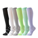 Pressure socks calf socks women's socks solid color thin mesh sweat absorbing breathable odor proof compression socks - V.I.P Digital Presence