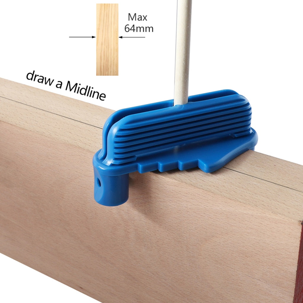 Center Finder Line Scriber Marking Gauge Center Offset Scribe For Woodworking Tools Contour Gauge Fits Standard Wooden Pencils - V.I.P Digital Presence