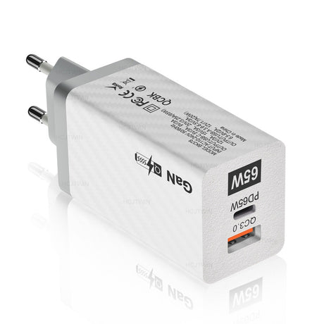 65W Gallium Nitride Charger Dual Line Charging Head - V.I.P Digital Presence