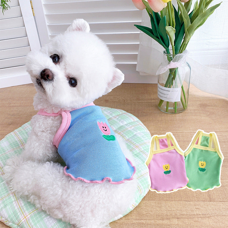 Mile Pet Dog Slim Summer Sheer Schnauzer Pome Teddy Small Dog Bears Cat Clothes - V.I.P Digital Presence