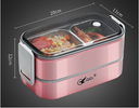 Microwaveable portable double-layer 304 stainless steel compartment insulation lunch box - V.I.P Digital Presence