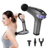 4 Massage Silicone Head Powerful Fascial Gun Portable Vibration Deep Tissue Percussion Muscle Back Massage Gun For Women - V.I.P Digital Presence