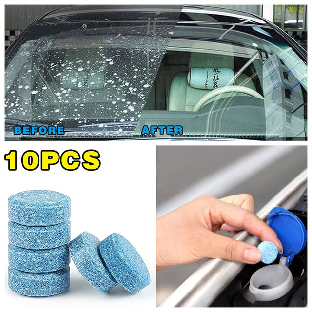 10PCS/Pack(1PCS=4L Water)Car Solid Wiper Fine Seminoma Wiper Auto Window Cleaning Car Windshield Glass Cleaner Car Accessories - V.I.P Digital Presence