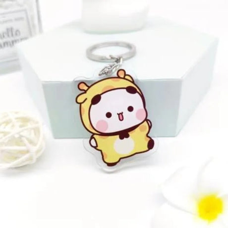 Cute cartoon Bubudu Giant Panda Pendant Keychain Car Key Acrylic Backpack Keychain Pendant - V.I.P Digital Presence