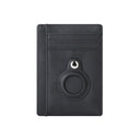 AirTag multi-card slot Apple tracker anti-lost protective cover card bag anti-theft brush Crazy Horse PU leather RFID bag - V.I.P Digital Presence