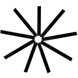 84 In Super Large Black Ceiling Fan with Remote Control - V.I.P Digital Presence