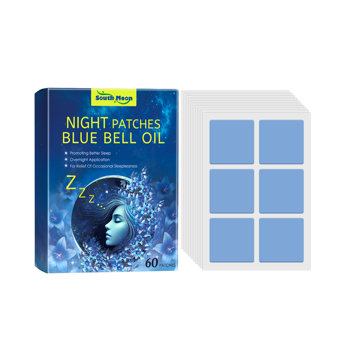 Blue Wind Chime Sleep Care Patch Night Care Sleep Fragrance Household Fragrance Essential Oil Patch - V.I.P Digital Presence