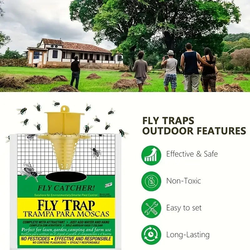 Outdoor  Fly Trap Bag The Ultimate Fly Eradicator Plants Fly Control - V.I.P Digital Presence