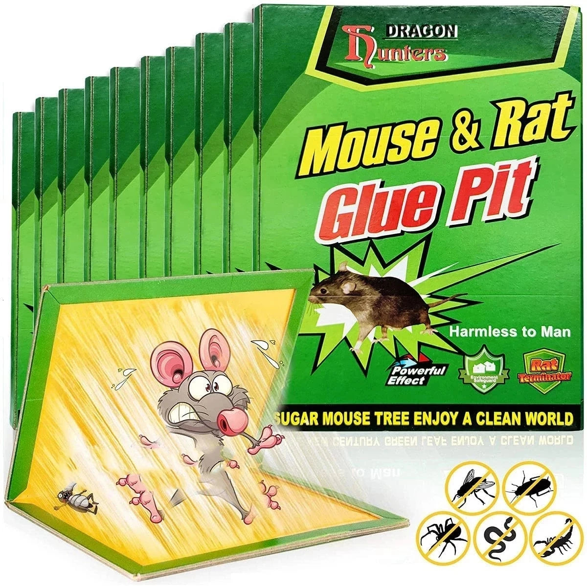 3-15pcs Mouse Board Sticky Mice Glue Trap High Effective Rodent Rat Bugs Catcher Pest Control Reject Non-toxic Eco-Friendly - V.I.P Digital Presence
