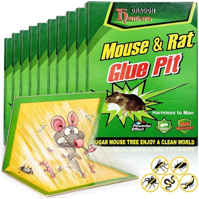 3-15pcs Mouse Board Sticky Mice Glue Trap High Effective Rodent Rat Bugs Catcher Pest Control Reject Non-toxic Eco-Friendly - V.I.P Digital Presence