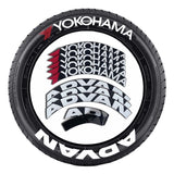 [One-piece set] Tire letter sticker one-piece set One-piece set Suitable for 4 tires No accessories included - V.I.P Digital Presence