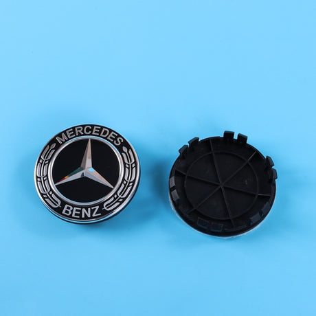 Suitable for wholesale 75mm wheel hub covers for all models of Mercedes Benz modified 12 foot car cover labels - V.I.P Digital Presence