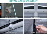 10x20 ultra large portable carport garage with rolling shutter windows and waterproof cloth, metal roof and side walls - V.I.P Digital Presence