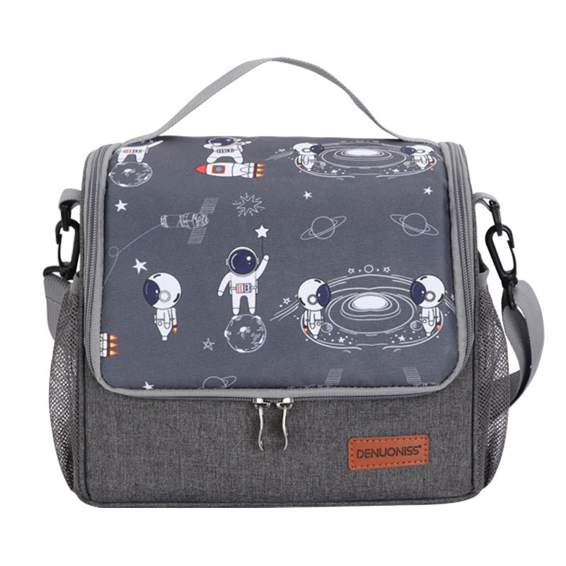 Large capacity thick waterproof heat preservation space walk series lunch box bag - V.I.P Digital Presence