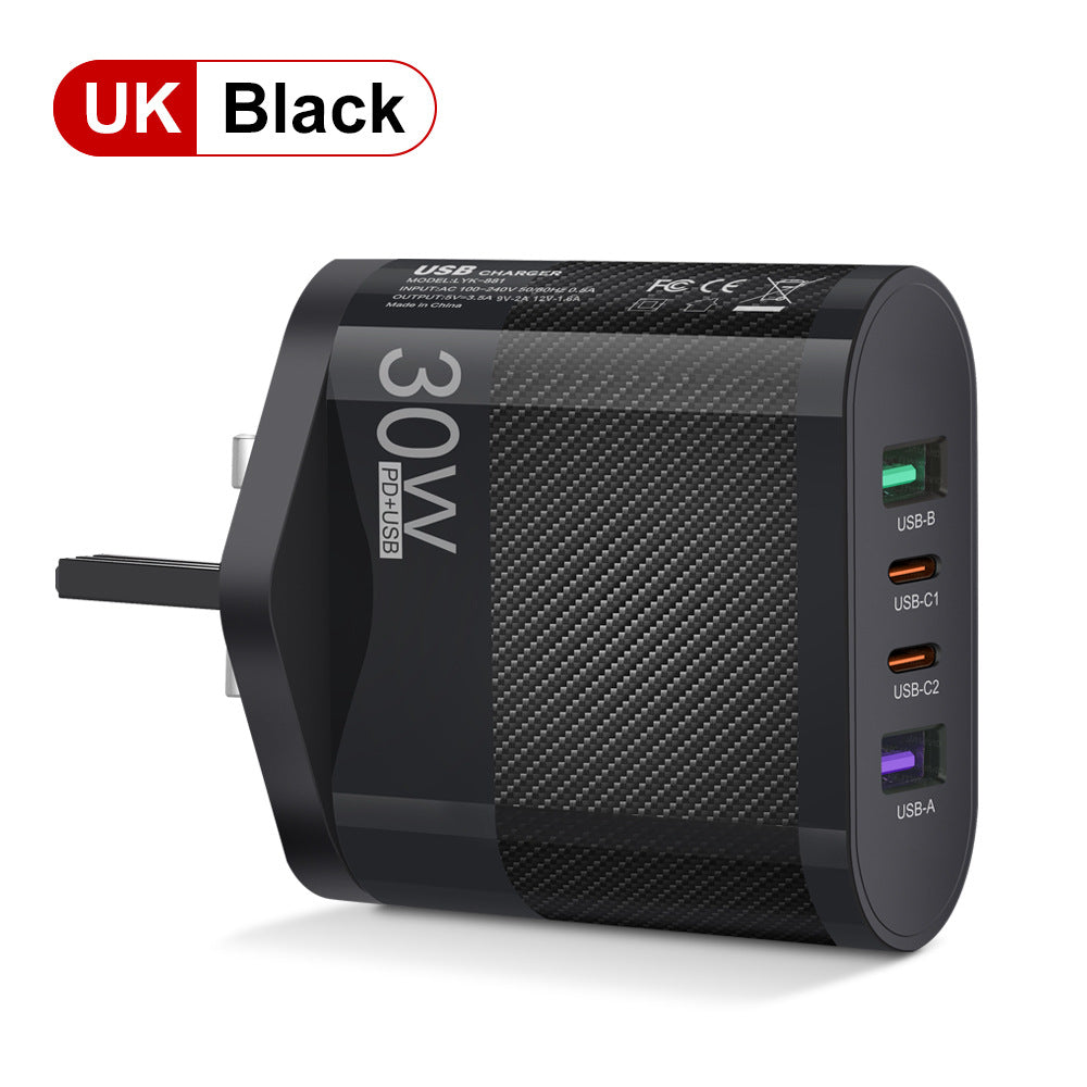 2USB Type-C 30W Mobile Phone Charger Multi Interface Travel Charging Head - V.I.P Digital Presence