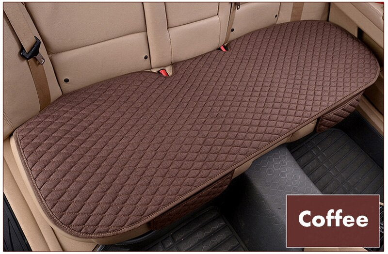 Flax Car Seat Cover Four Seasons Front Rear Linen Fabric Cushion Breathable Protector Mat Pad Auto accessories Universal Size - V.I.P Digital Presence