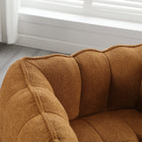 Soft Bean Bag Chair with High Resilient Foam(Chips)for living room and bedroom Comfortable Square Lazy Sofa with Footstool - V.I.P Digital Presence