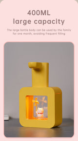 Cute Cat Rechargeable Touchless Automatic Soap Dispenser 400ml Kids foam Soap Dispenser with Night Light - V.I.P Digital Presence