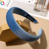 New Bright Velvet Wide Edge Sponge Head Hoop - V.I.P Digital Presence