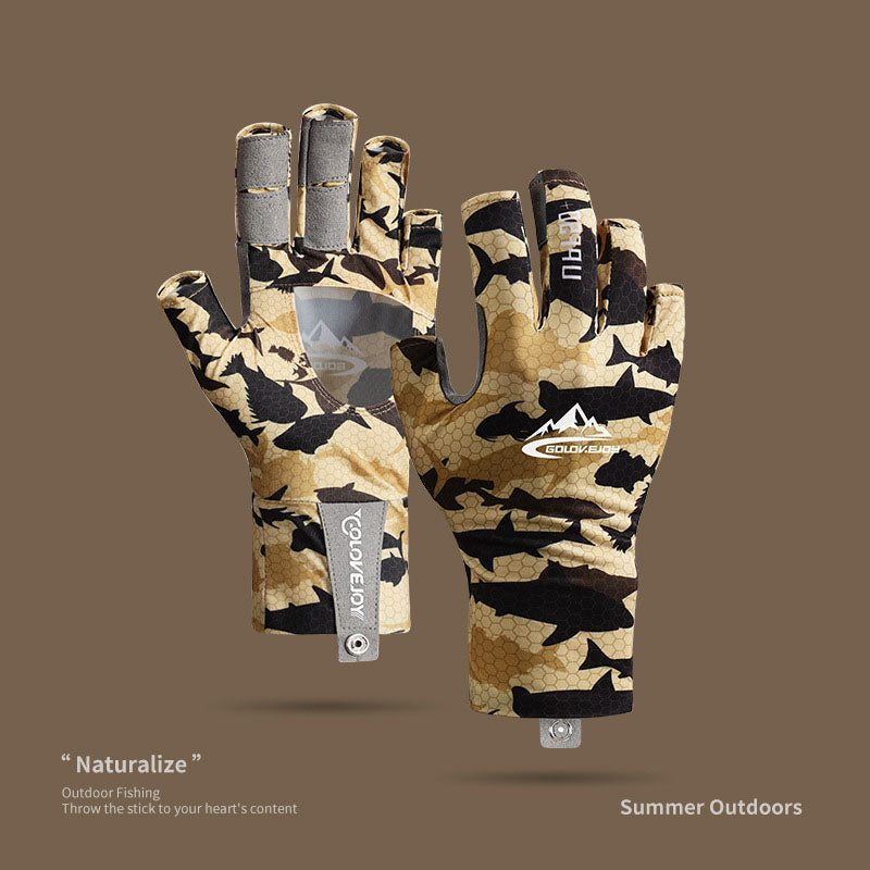 Professional UPF50+ Lure Fishing Gloves Half Finger Sun protection Ice silk Fishing Gloves For Men - V.I.P Digital Presence