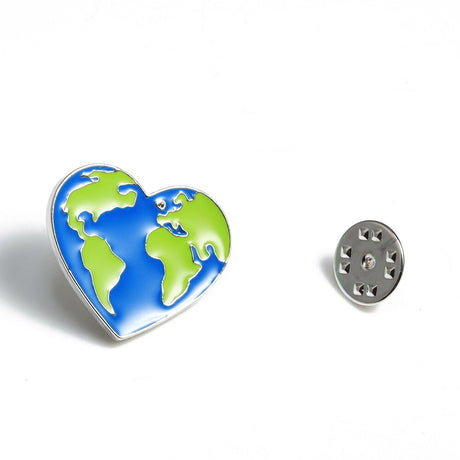 Earth Heart Enamel Pins Protect the Earth Ecology Metal Badge Love Green Earth Brooches Unisex Fashion Jewelry accessories - V.I.P Digital Presence
