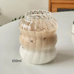 Thickened high borosilicate glass cup household transparent double-layer heat-resistant fruit juice cup - V.I.P Digital Presence