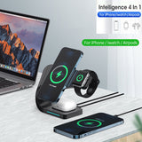4 in 1 Magnetic Wireless Charger for iPhone12 Apple Watch Headphones Wireless Charging - V.I.P Digital Presence