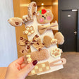Milk Coffee Color Children's Plush Hairpin Net Red Bangs Side Hair Clip Autumn And Winter Lovely Japanese Clip - V.I.P Digital Presence