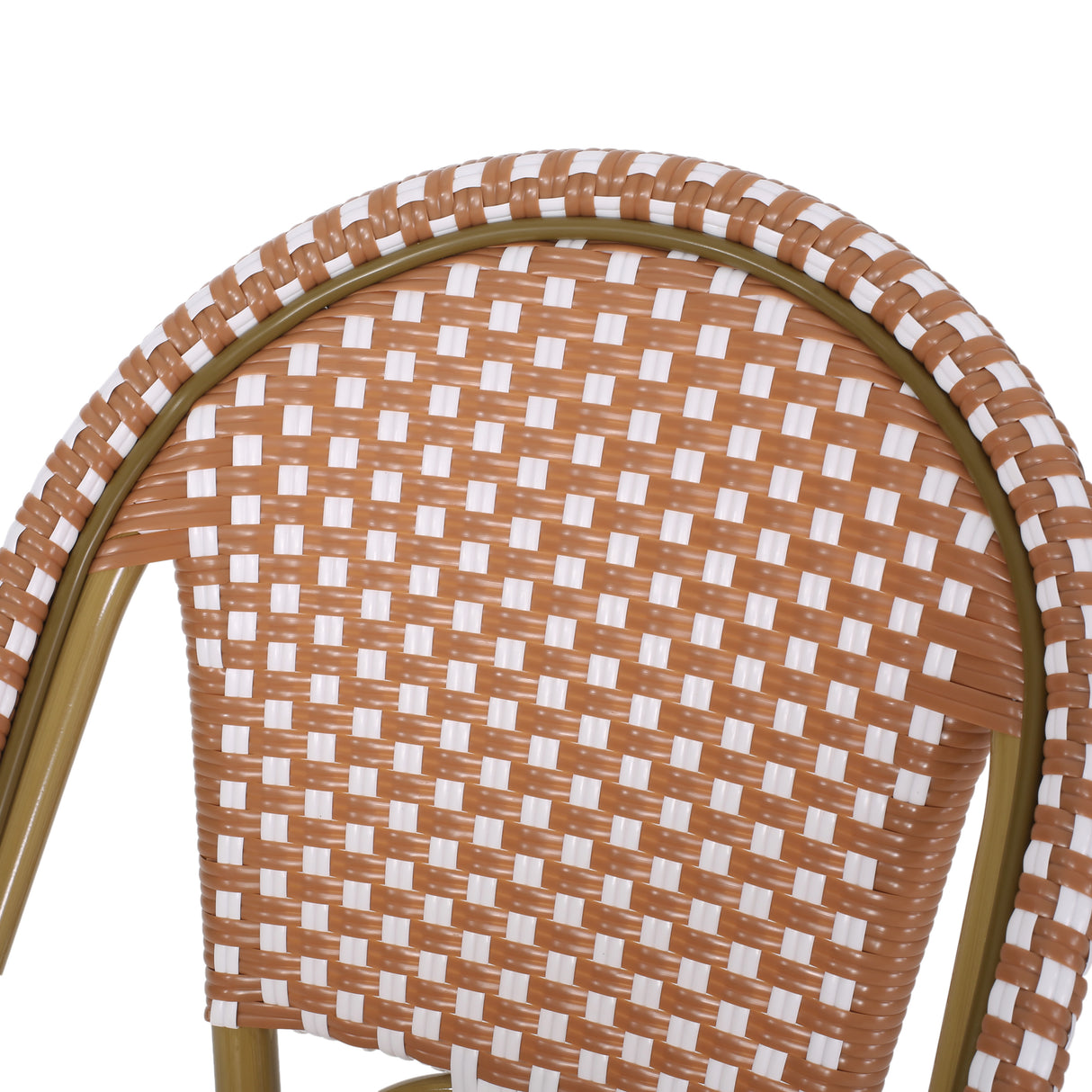 Wicker Bar Stool with Aluminum Frame (Set of 2) - V.I.P Digital Presence