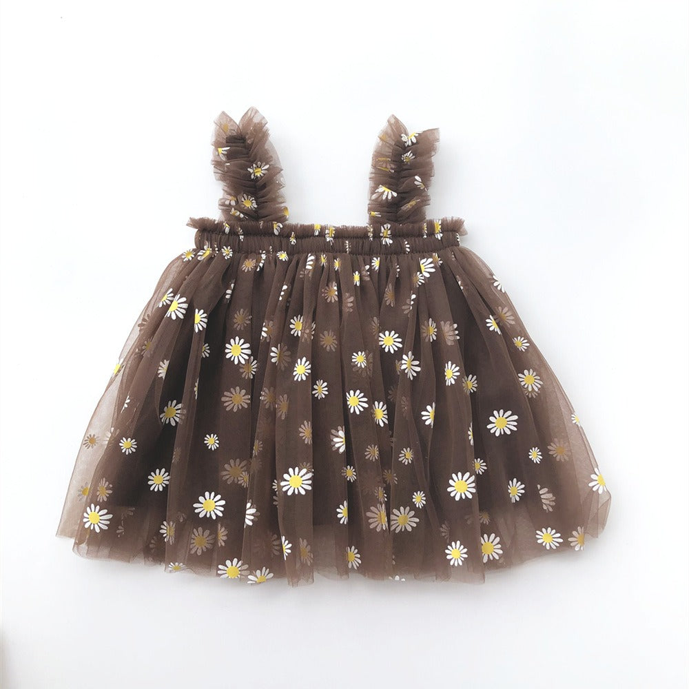 Girl embroidered mesh strapless fluffy princess dress - V.I.P Digital Presence
