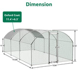 Large dome shaped walk-in fence cage metal chicken coop with waterproof and UV resistant cover, pipe diameter 1 inch - V.I.P Digital Presence