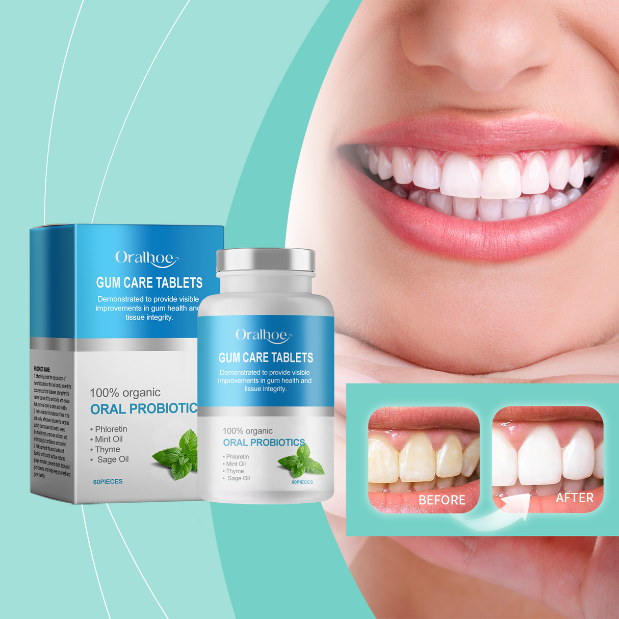 Mouthwash, Clean Teeth, Remove Stains, Remove Odors And Smell Fresh Portable Clean Solid Toothpaste Tablets - V.I.P Digital Presence