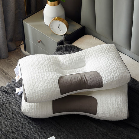 Light Luxury SPA Massage Pillow Single Pillow Core Neck Protection Adult Sleep Pillow Fiber Zone Massage Cervical Pillow Dormito - V.I.P Digital Presence