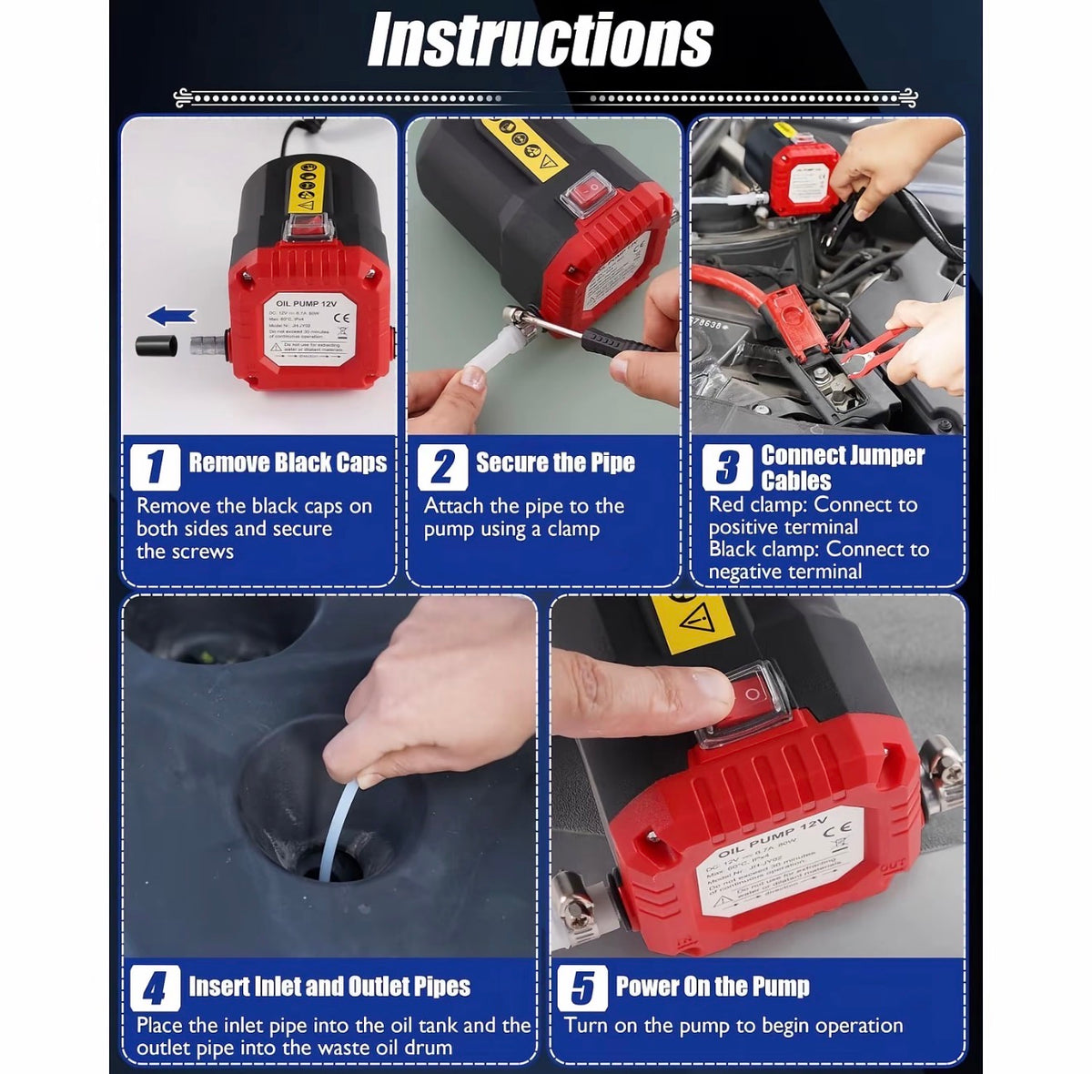 OilDraw 12V Oil Extractor Pump
