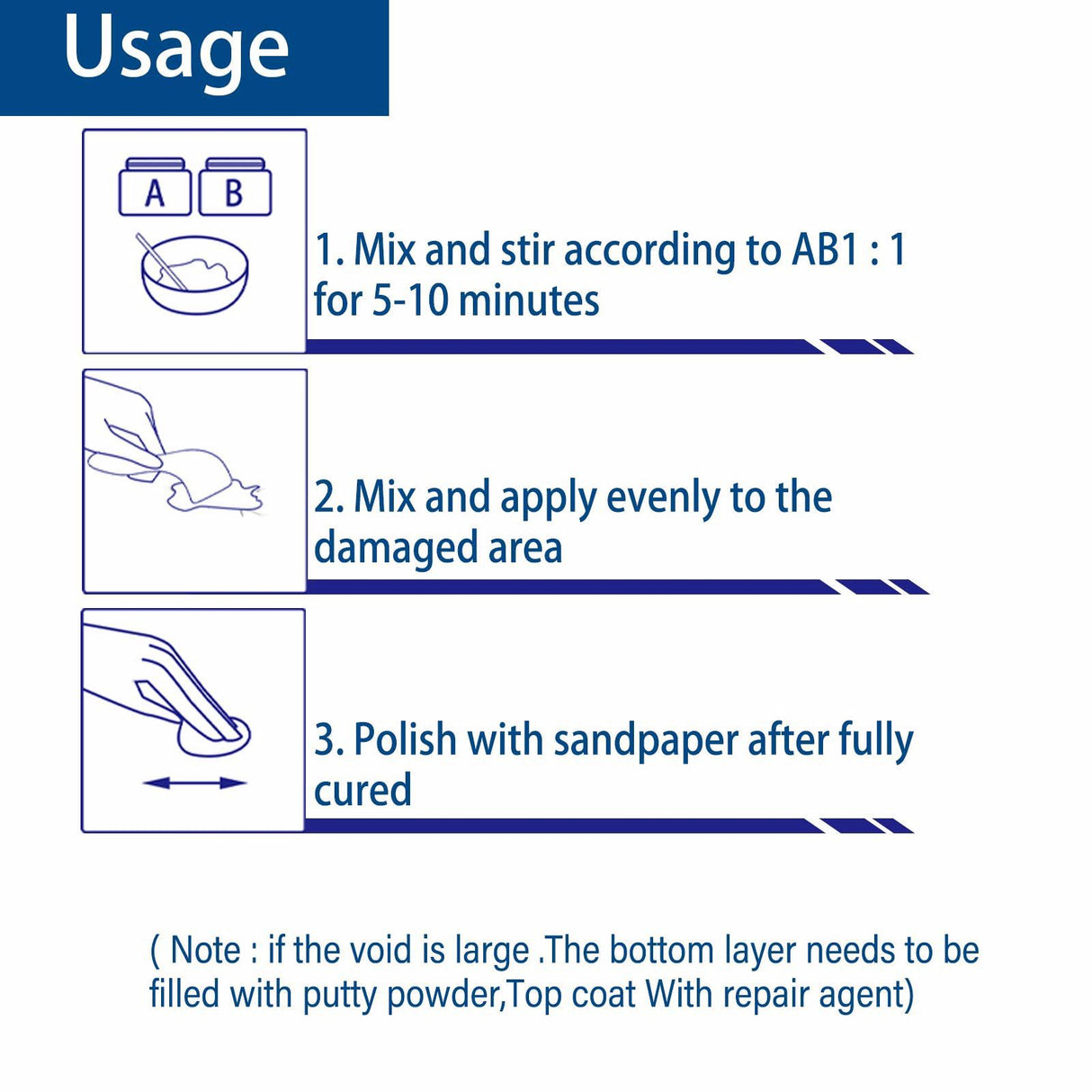 North Moon Ceramic Floor Tile Repair Agent Household Ceramic Compensator AB Glue - V.I.P Digital Presence