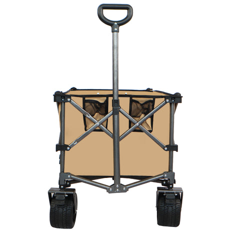 Collapsible Folding Wagon Push Pull Foldable Beach Wagon Cart - V.I.P Digital Presence