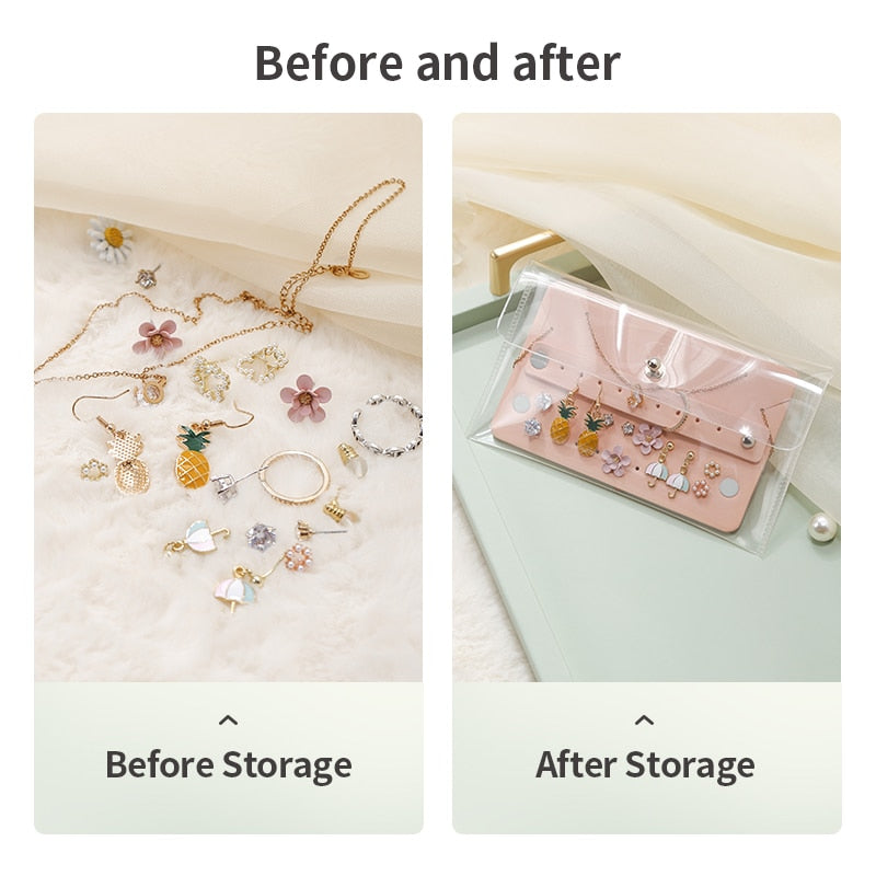 Mini Travel Jewelry Organizer Bag Clear TPU Gift Display Portable Storage Packaging Case Girl Earrings Jewellery Organizer Bags - V.I.P Digital Presence