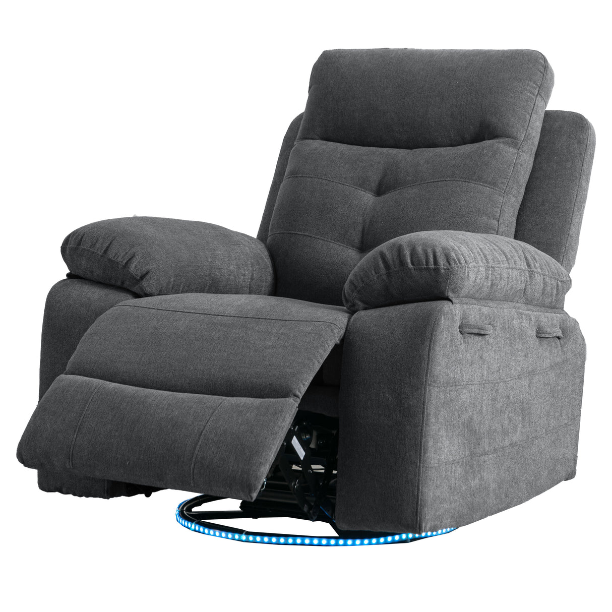 270 degree rotating electric lounge chair with Bluetooth speaker, LED light, telescopic foot pedal adjustable backrest DG - V.I.P Digital Presence