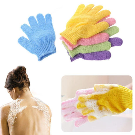 1Pc Shower Bath Glove Exfoliating Wash Skin Spa Massage Body Back Scrub Scrubber - V.I.P Digital Presence