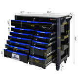 12-Layer Drawer Multi-Purpose Tool Car, With Wheels, Iron Top - V.I.P Digital Presence