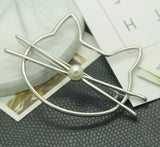 Fashion Hollow Cute Cat Hair Pin Imitation Pearl Hairpin Hair Side Clip Hair Accessories Hair Barrette For Women Girl Gifts - V.I.P Digital Presence