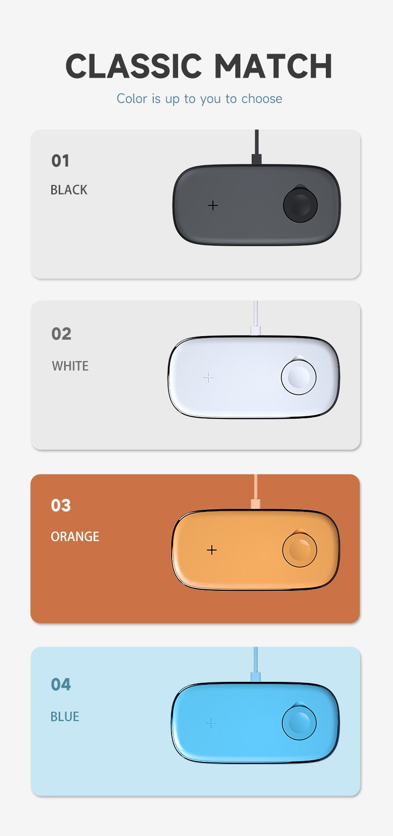 2-in-1 wireless charger suitable for Apple Watch, mobile phone multifunctional wireless charging, desktop ultra-thin - V.I.P Digital Presence
