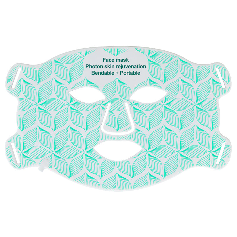 Skin rejuvenating facial mask LED household silicone beauty mask eight color photon spectrum silicone large row lamp - V.I.P Digital Presence