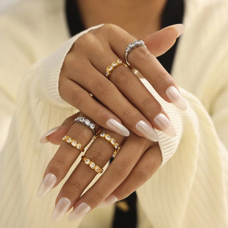 Real gold color preservation cold palace style stainless steel jewelry for women - V.I.P Digital Presence