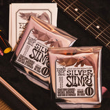 Ernie Ball John Mayer Silver Slinky Nickel Wound Electric Guitar Strings 3-Pack Tin - 10.5-47 Gauge - V.I.P Digital Presence