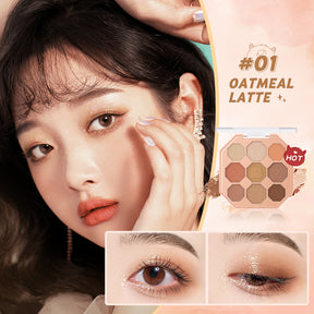 BANXEER Colored Star Shining Beast Nine Color Eye Shadow Disk Lasting Shining Clear Fine Non Flying Powder BM10 - V.I.P Digital Presence