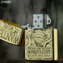 ZORRO Zorro Yellow Cartoon Wanted Brass Kerosene Lighter - V.I.P Digital Presence