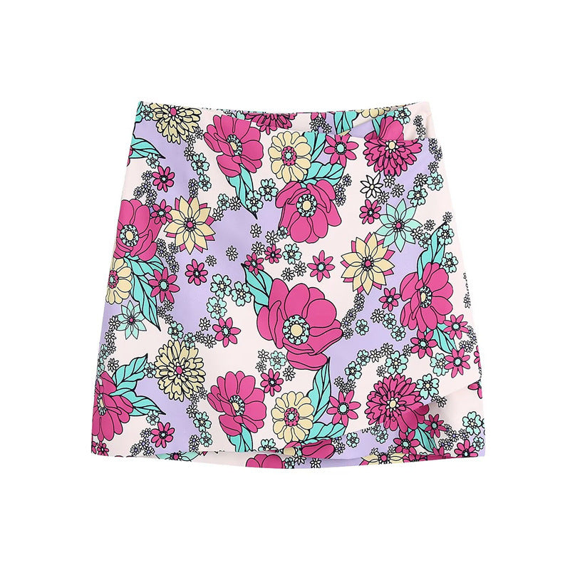 Fashionable and Sexy Women's Floral Print Skirt with Style - V.I.P Digital Presence