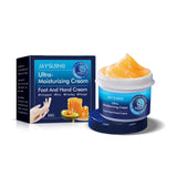 Crema de manos reparadora antigrietas, mejora la piel agrietada y áspera, elimina la piel muerta e hidrata las manos y los pies.