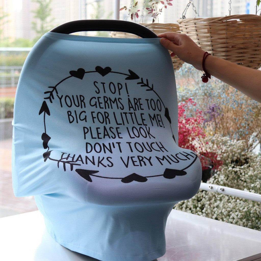 Funda elástica multifunción para asiento de coche de bebé, funda de lactancia, funda para carrito de compras, funda para carrito de supermercado, capota para asiento de coche